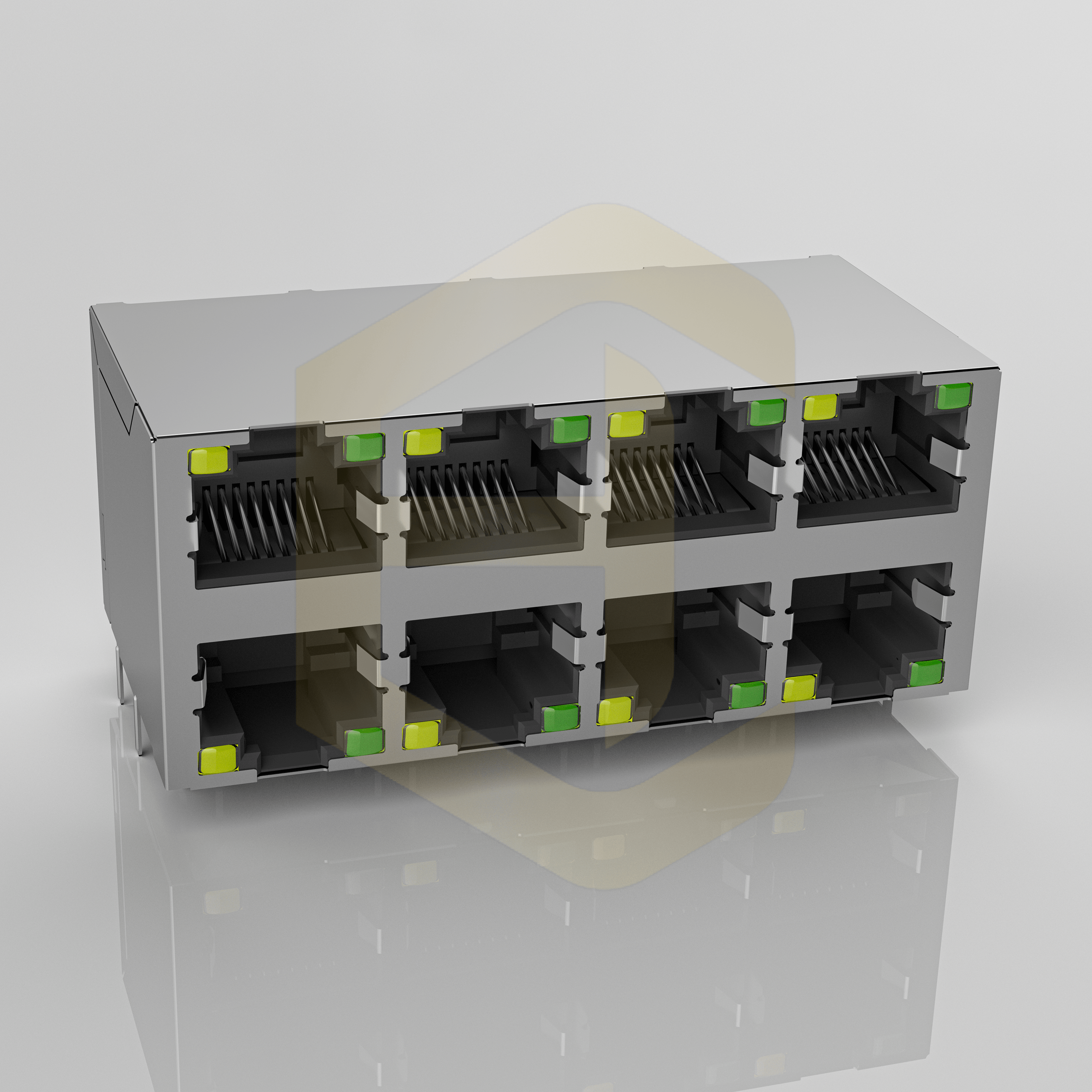 HC-RJ45-059D-2x4-2